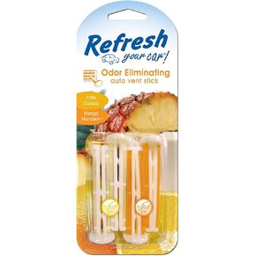 Car Air Freshener, Odor Eliminator, Set of 4 Auto Vent Sticks, Mixed Berries Scent, Refresh Your Car