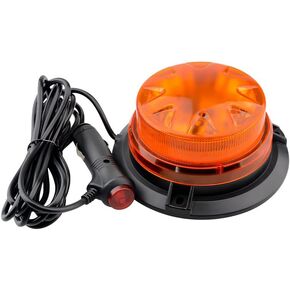 LED Beacon Lights, 12-24V Warning Safety Flashing Strobe Lights LED Emergency Strobe Lights with Magnetic for Vehicles Trucks Tractor Carts Snow Plow Postal Cars