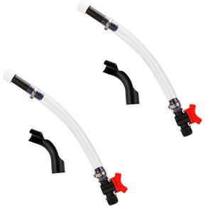 Racing Fuel Jug Hose Kit, Included 2pcs Racing Fuel Hose with Ball Valve and 2pcs Bender for Jeg LC2 Scribner Jugs 5 Gallon Gas Can