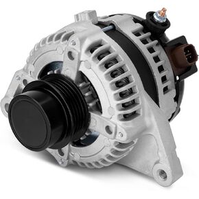 Alternator Replacement Compatible with Toyota Camry LE SE XLE Base Seda 2.5L, 12V 100A 4-Groove Decoupler Pulley, Replace OE#AL3367X 104210-2650 27060-0V060-84 27060-0V060
