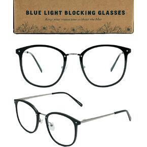 CLARIE Blue Light Blocking Glasses for Women | Dual Sided Anti Glare | Oversized Fashion | Gaming | Screwless | Spring Hinge