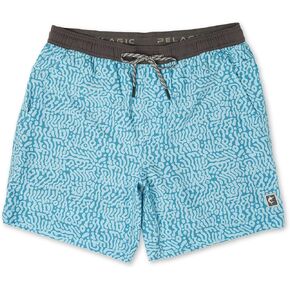PELAGIC Leiday Elastic Waist Lined Shorts 17"