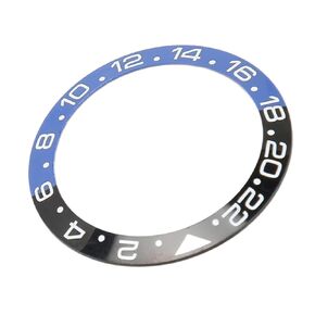 Ceramic Watch Bezel Insert, Watch Ceramic Bezel Insert Protective Ring Replacement for 40mm Outer Insert Ceramic Bezel Insert Watch Bezel Insert Ring Beze Insert Replacement Parts Black Blue