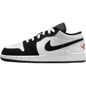 Air Jordan 1 Low SE Big Kids 'Shoes (HF3188-106 ، White/Black/Matte Silver/Fire Red)