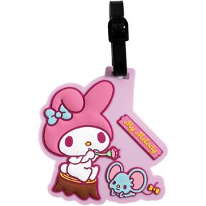 Kawaii My-Meloday Silicone Luggage Tag for Suitcases - Suitcase Identifier, Bag Label Tags for Luggage, Cute Luggage ID Tag - 4.1 inches x 2.5 inches