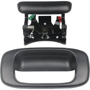 APPERFiT Tailgate Handle Latch & Bezel Trim Compatible with 1999-2006 Chevrolet Chevy Silverado GMC Sierra 1500 2500 3500 Replaces 15997911, 15228539, 15228541, 15228540