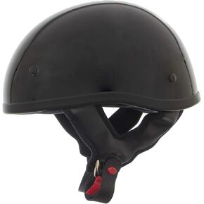Outlaw T68 Motorcycle Half Helmet for Men & Women DOT Approved - Adult Unisex Skull Cap for Bike, Scooter, Moped
