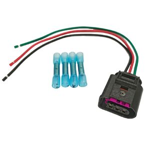 3 Pin Fuel High Pressure Sensor Connector Wiring Harness Pigtail Plug Compatible with 2009-2018 Audi VW Volkswagen SEAT Skoda Bentley Porsche Replaced OE# 4D0971993