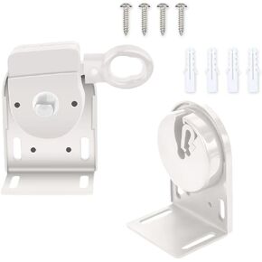 Sunshade Shade Hardware Bungee kit and End Cap Coolaroo Replacement Part for Coolaroo Outdoor Roller Shade Rollershade Part coolaroo Shades Replacement Parts (White, Cordless Bracket 1 Set)
