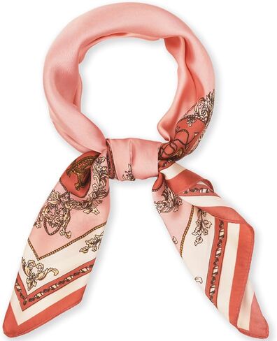27.5" Satin Scarf - Silk Like Medium Square Neckerchief Scarf for Women | Silky Head Scarf Bandanas Lightweight in Kuwait