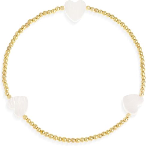 Gold Beaded Friendship Bracelets for Women, Boho Handmade Stackable Adjustable Bead Ball stretch Bracelet Summer Beach Jewelry Gift. in Saudi Arabia