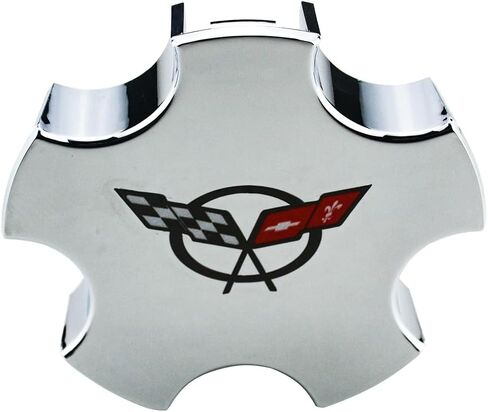 4 Cap Pcs Deal 2000-2004 C5 Corvette Z06 C5 Flag Wheel Center Caps (Chrome Red) in Saudi Arabia