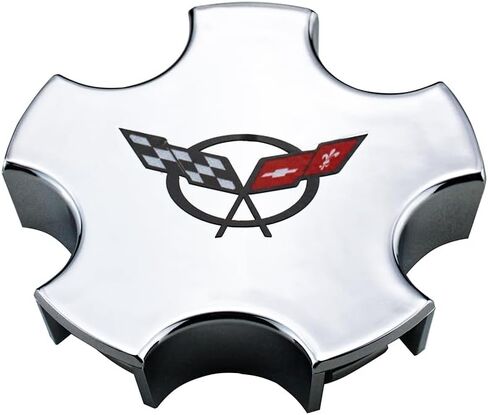 4 Cap Pcs Deal 2000-2004 C5 Corvette Z06 C5 Flag Wheel Center Caps (Chrome Red) in Saudi Arabia
