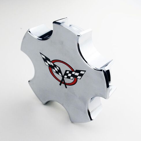 4 Cap Pcs Deal 2000-2004 C5 Corvette Z06 C5 Flag Wheel Center Caps (Chrome Red) in Saudi Arabia