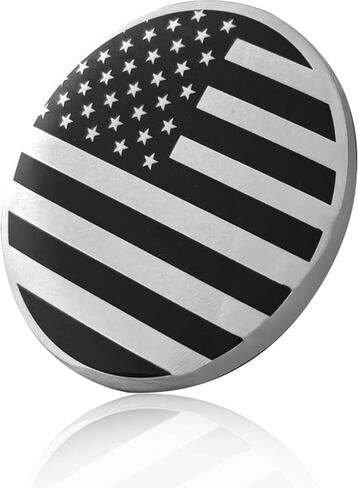Front Hood American Flag Emblem Fits for BMW, Rear Trunk USA Flag Emblem Badge Nameplate for X3 X5 X6 3 4 5 6 7 8 Series (Black, 82mm) in Saudi Arabia