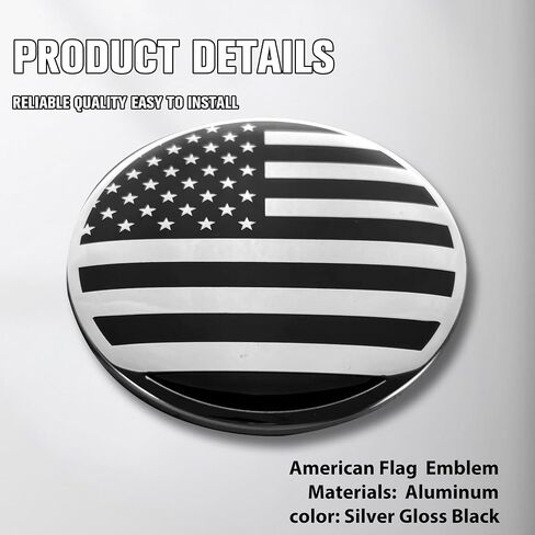 Front Hood American Flag Emblem Fits for BMW, Rear Trunk USA Flag Emblem Badge Nameplate for X3 X5 X6 3 4 5 6 7 8 Series (Black, 82mm) in Saudi Arabia