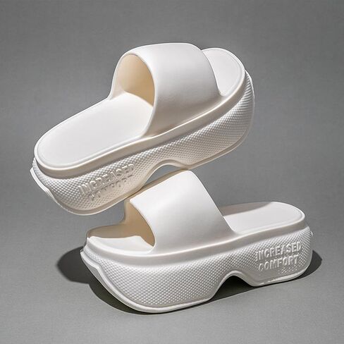 Alexis Leroy Casual Slippers for Women House Indoor Slides Bathroom Shower Sandals Lightweight Cushioned Thick Sole Easy to Clean in Saudi Arabia