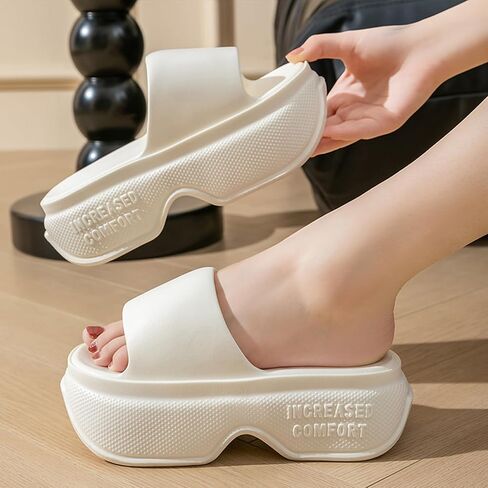 Alexis Leroy Casual Slippers for Women House Indoor Slides Bathroom Shower Sandals Lightweight Cushioned Thick Sole Easy to Clean in Saudi Arabia