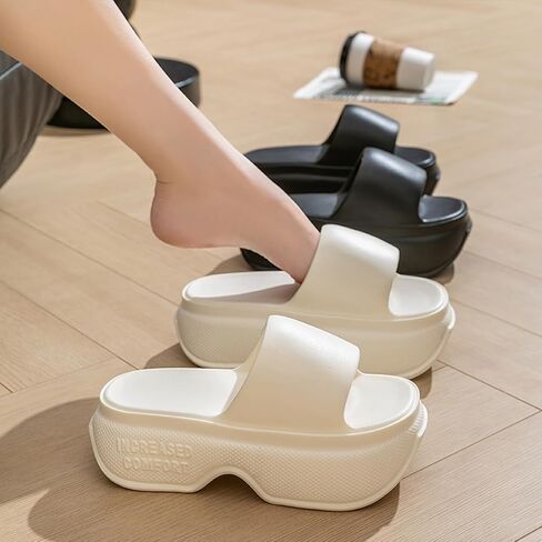 Alexis Leroy Casual Slippers for Women House Indoor Slides Bathroom Shower Sandals Lightweight Cushioned Thick Sole Easy to Clean in Saudi Arabia