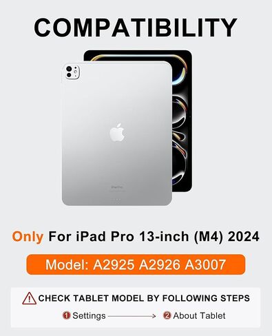 JADEMALL Keyboard Case for iPad Pro 13 inch (M4) 7th Generation 2024, Wireless Bluetooth, 7 Colors Backlit Detachable Keyboard with Pencil Holder, Sleep/Wake Synthetic Leather Folio, Grass Green in Saudi Arabia