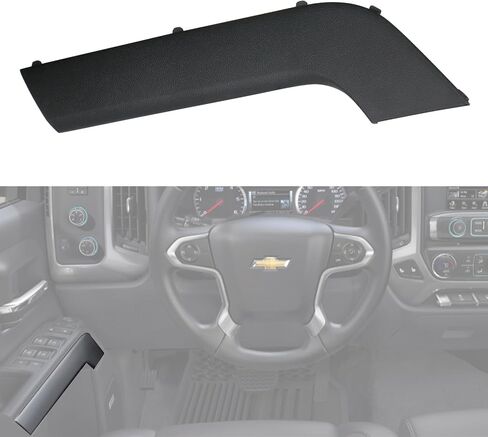 Door Armrest Cover Trim Front Left Driver Side Door Panel Arm Rest Bezel Black Compatible with 2014-2020 Chevrolet Chevy Silverado GMC Sierra Replaces 23291499 22824676 in Saudi Arabia