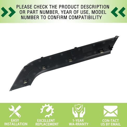 Door Armrest Cover Trim Front Left Driver Side Door Panel Arm Rest Bezel Black Compatible with 2014-2020 Chevrolet Chevy Silverado GMC Sierra Replaces 23291499 22824676 in Saudi Arabia