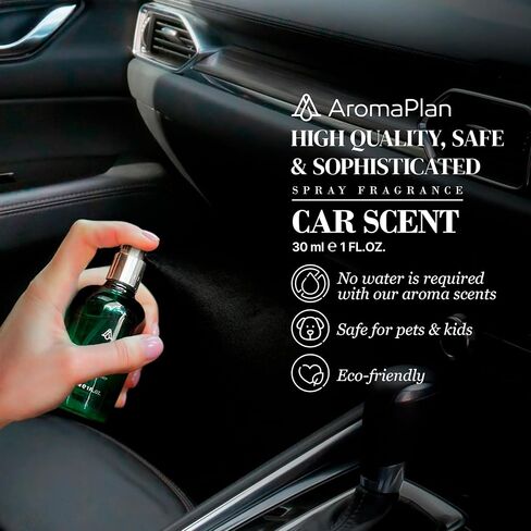 AromaPlan Car Air Freshener Spray, 24 Knights- Non-Toxic, Concentrated, Odor Eliminator & Long Lasting Car Air Freshener- Car Scent Spray, 5 Star Hotel Scent Fragrances (30 ml) in Kuwait
