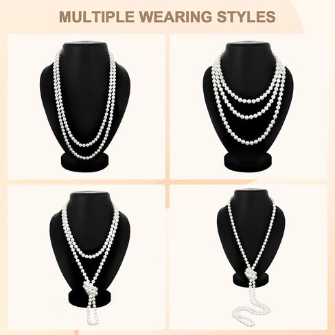 1920s Flapper Costume Accessories Set for Women, Great Gatsby Costume Roaring 20s Accessories Set with Headpiece in Saudi Arabia