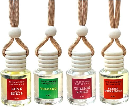 4 Pack Air fresheners | Long lasting car air fresheners, Hand-made in USA | Small room diffuser | Small Business Woman Owned. (8 ml Fresh & Earthy Pack Mix) in Saudi Arabia