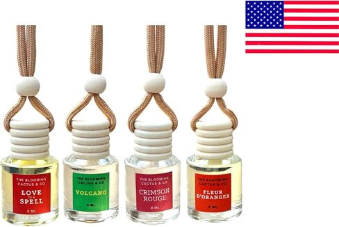 4 Pack Air fresheners | Long lasting car air fresheners, Hand-made in USA | Small room diffuser | Small Business Woman Owned. (8 ml Fresh & Earthy Pack Mix) in Saudi Arabia