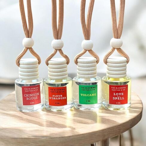 4 Pack Air fresheners | Long lasting car air fresheners, Hand-made in USA | Small room diffuser | Small Business Woman Owned. (8 ml Fresh & Earthy Pack Mix) in Saudi Arabia