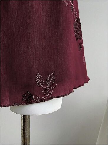 SweatyRocks Women's Sequin Mesh Mini Skirt Floral Embroidery Y2K Sparkly Skirts in Saudi Arabia