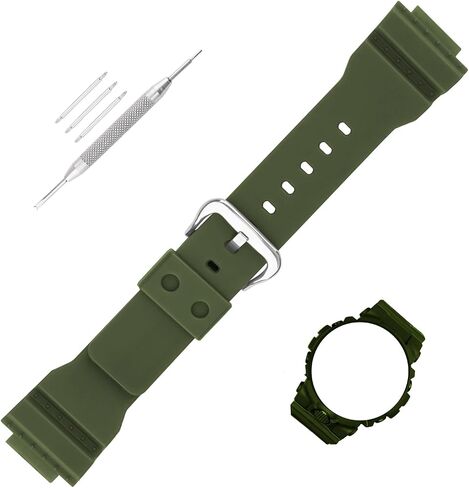 21mm×16mm Resin Watch Band Compatible for Casio G-Squad GBA-800 GBD-800 Strap Wirstband accessories replacement for Men and Women in Saudi Arabia