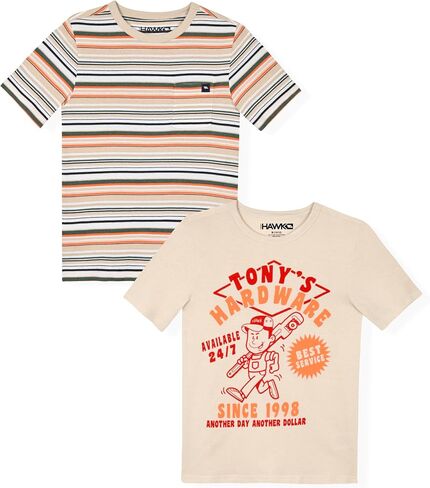 Boys Tee Shirts 2 Pack Graphic Tees for Boys in Saudi Arabia