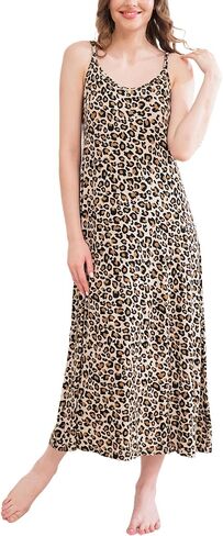 Bamboo Viscose Women's Nightgowns Sleeveless Spaghetti Straps Women's Sleepwear in Saudi Arabia