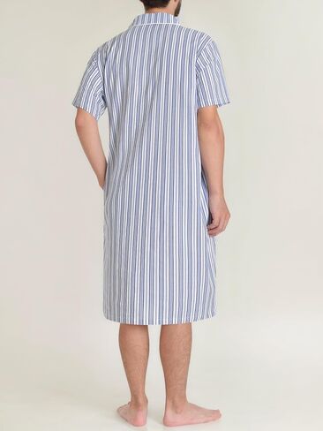 Latuza Men Cotton Nightshirt Lightgown Lightgown مع جيوب in Saudi Arabia