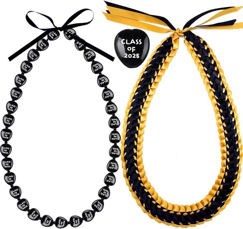 2 قطع الفئة 0F 2025 كوكوي المكسرات ليي قلادة التخرج شريط التخرج مزدوج مضفر قلادة القوس الإغلاق الفئة من 2025 هدايا لالحفاظ على التخرج من كلية الثانوية in Kuwait