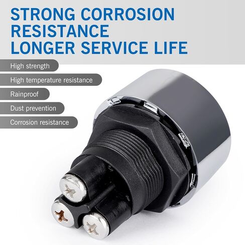 1 PC Car Engine STRIPTION STANCE IGNITION SWITCH ، 1.8 "× 1.3" 12V 50A ملحق تبديل بدء التشغيل بدون مفتاح ، استبدال زر بدء تشغيل المحرك ، Universal for Cars Trucks Boat (Blue) in Kuwait
