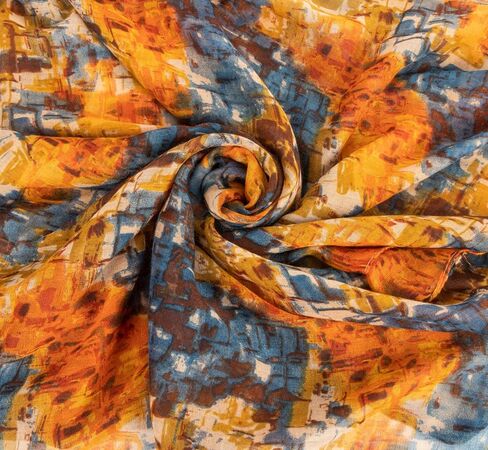 Women-Lightweight-Scarf Tie-dye Scarf Floral Printed Boho Shawl Wrap for Spring Summer Season in Saudi Arabia