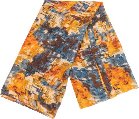 Women-Lightweight-Scarf Tie-dye Scarf Floral Printed Boho Shawl Wrap for Spring Summer Season in Saudi Arabia