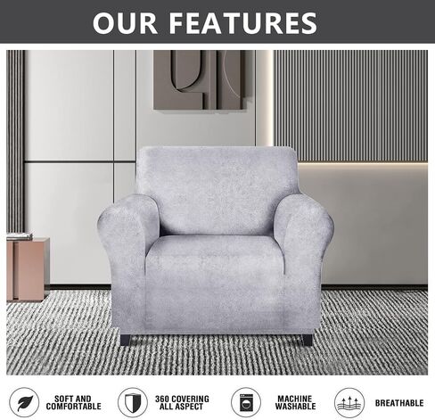 أغطية Molasofa Loveseat - غطاء الأريكة للأرائك الجلدية ، أغطية Loves Loveat الناعمة والقابلة للغسل بجودة تشبه الجلود. غطاء الأريكة غير الملموس غير المنقوش للحيوانات الأليفة والأطفال (بني داكن) in Kuwait