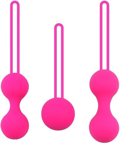 Kegel Balls for Female – 3 Set Kegel Exercise Weights Exercise Kit - Rose red in Saudi Arabia