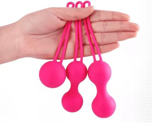 Kegel Balls for Female – 3 Set Kegel Exercise Weights Exercise Kit - Rose red in Saudi Arabia