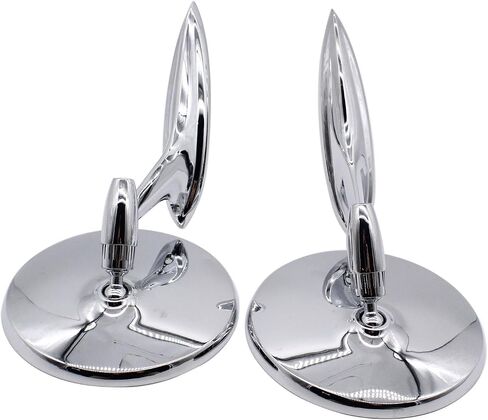 1 Pair Left Right Round Bowtie Outside Rearview Mirrors with Ribbed Base 654394765672 Fits for 1963-1964 Chevy Impala1963-1965 Chevy Corvair 1963-1964 Chevy II 1963-1964 Chevy Biscayne in Saudi Arabia