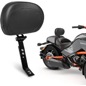 Adjustable Driver Backrest Mount Kit with Storage Pouch Fit for Can-AM Spyder F3 F3S F3T F3LTD 2015-2025