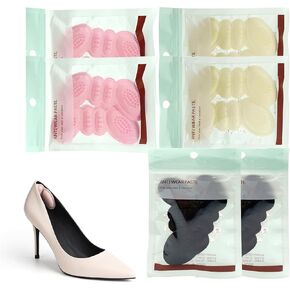 6 Pairs Heel Pads for Women & Men – Heel Grips for Loose Shoes, Pain Relief & Blister Prevention – Non-Slip Inserts for Heels, Sneakers & Boots