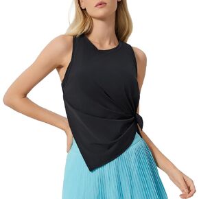 altiland Cool Feeling Workout Tank Top for Woman, Side-Slit Quick Dry Athletic Yoga Exercise Running Tops Relaxed-Fit