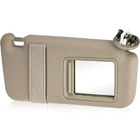 Beige Passenger Side Side Sun Visor استبدال متوافق مع 2007 2008 2008 2010 2011 Toyota Camry مع Sunrack استبدال 74310-06770-B0
