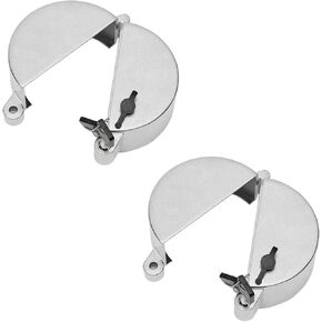 2 Sets Semi Truck Locking Fuel Cap Cover Diesel Zinc Fuel Tank Cap Cover Compatible with Freightliner, Sterling and Western Star Class 8 Trucks