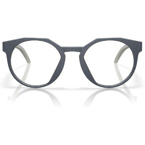 Oakley Men's OX8139 HSTN RX Round Prescription Eyewear Frames, Matte Blue Steel/Demo Lens, 50 mm